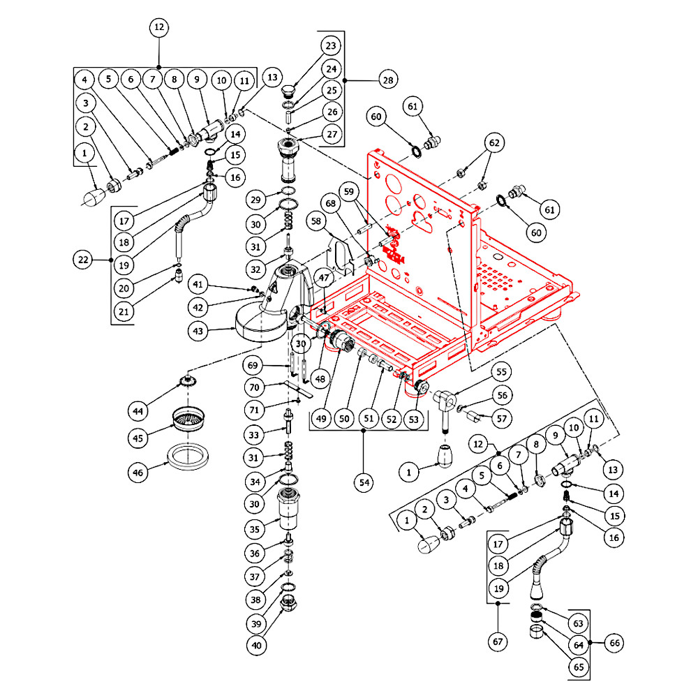 Brühgruppe PID Fast Heat Up