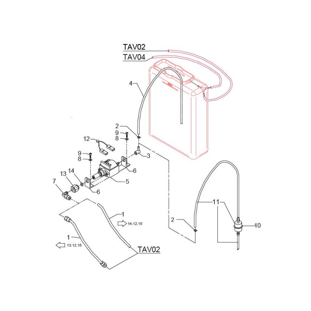 Explosionszeichnung BZ 10