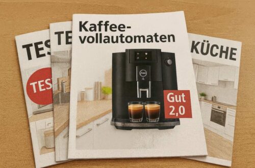 KI generiertes Testmagazin mit der Jura E6
