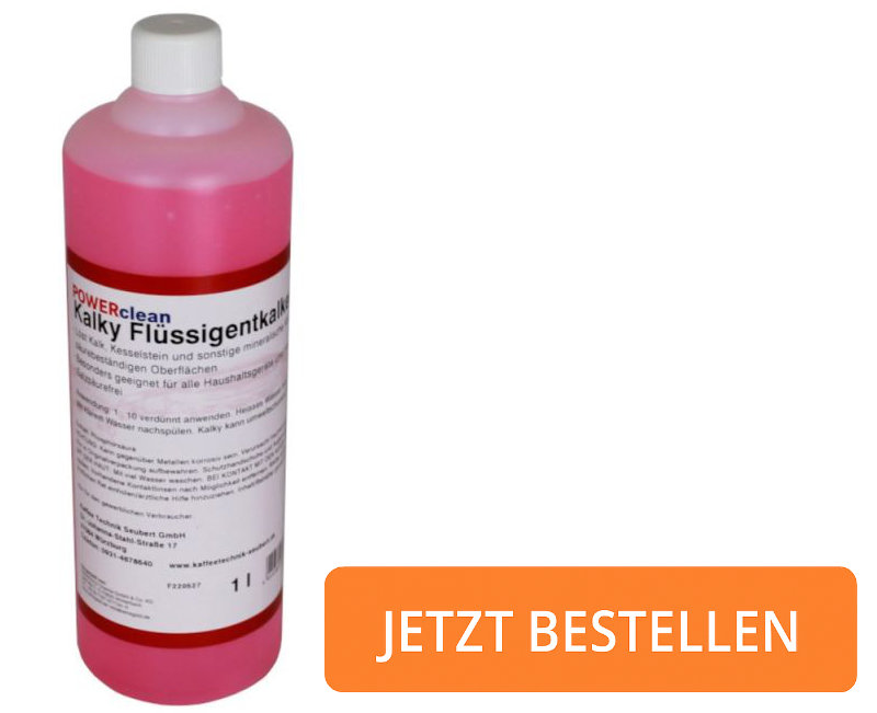 Kalky - Flüssigentkalker für Kaffeemaschinen