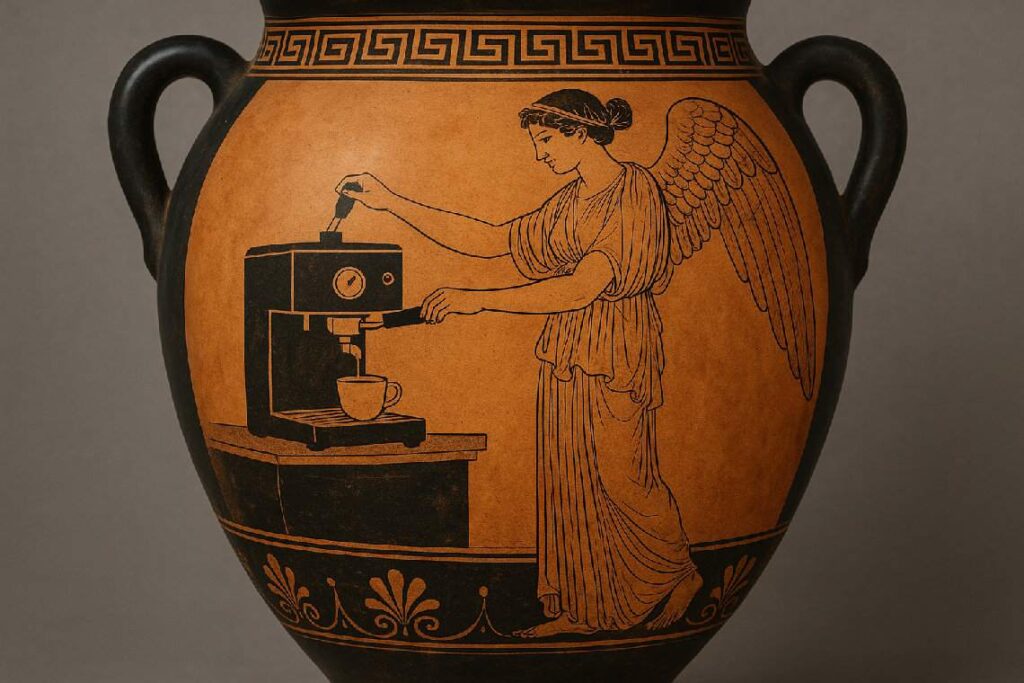 KI generiertes Bild einer griechischen Vase