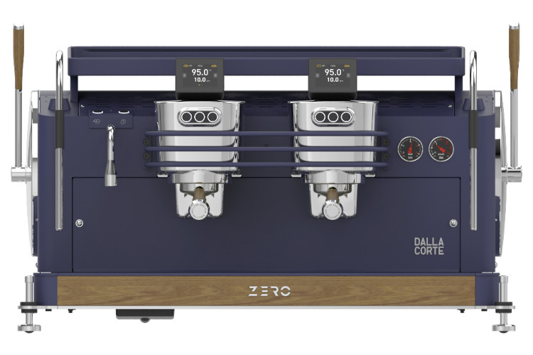 Dalla Corte Zero Classic Navy Blue Walnut 2 Brühgruppen