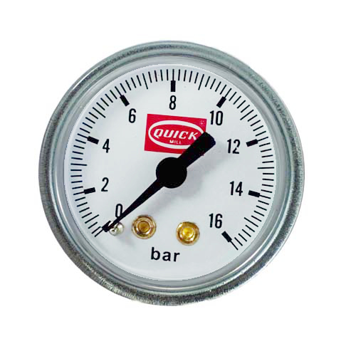 Quickmill Pumpenmanometer mit Logo