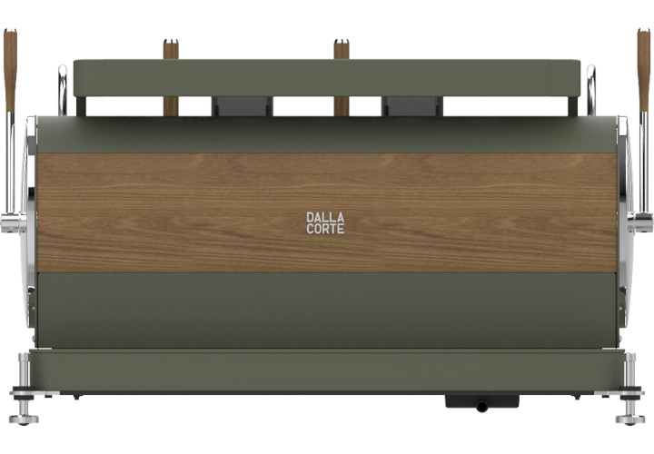 Dalla Corte Zero Barista Olive Green Walnut 2 Brühgruppen