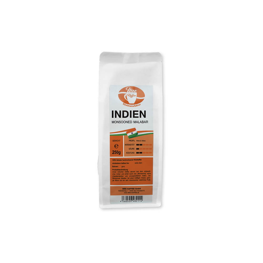Mee Kaffee Indien Monsooned Malabar 500g