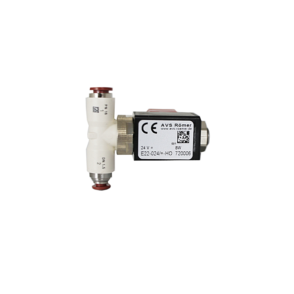 Rex Royal Magnetventil 2/2-Wege DN 1.5 – 24 V – Ø 6 / Ø 4 mm – Römer PPS