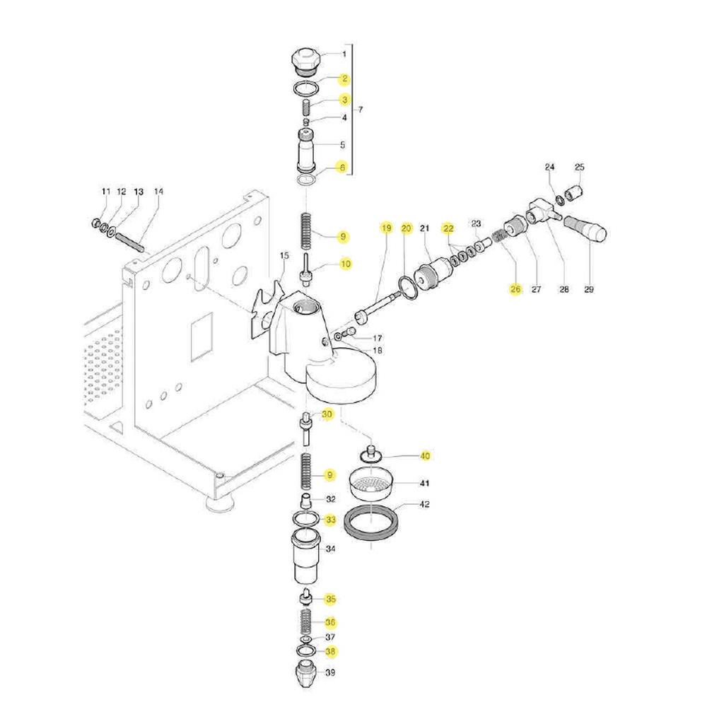 ECM Revisionsset für Brühgruppen E61 ECM Revisionsset für Brühgruppen E61