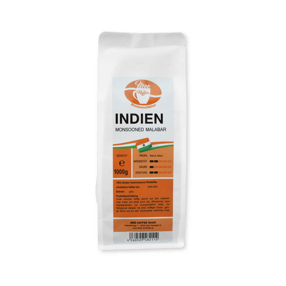 Mee Kaffee Indien Monsooned Malabar 500g