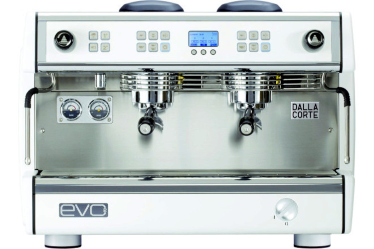 Dalla Corte Evo 2 High arctic white 2 Brühgruppen
