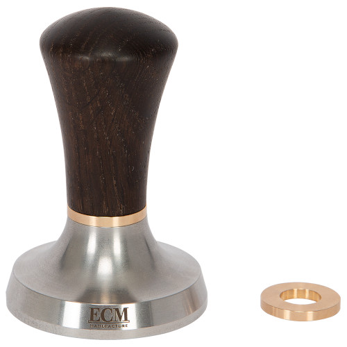 ECM Präzisionstamper mit Spacer mit Smoked Oak Holzgriff
