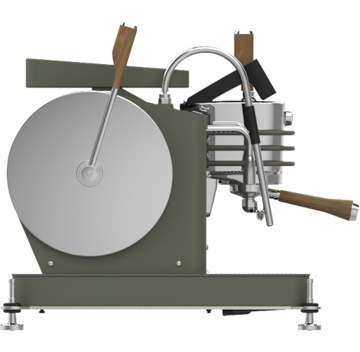 Dalla Corte Zero Barista Olive Green Walnut 2 Brühgruppen