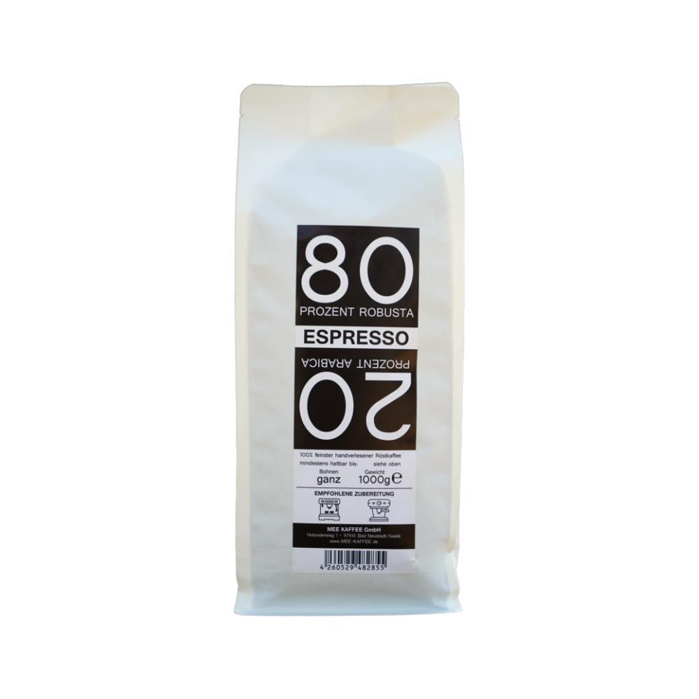 Mee Kaffee 8020 Espresso 1000g Mee Kaffee Espresso 80/20
