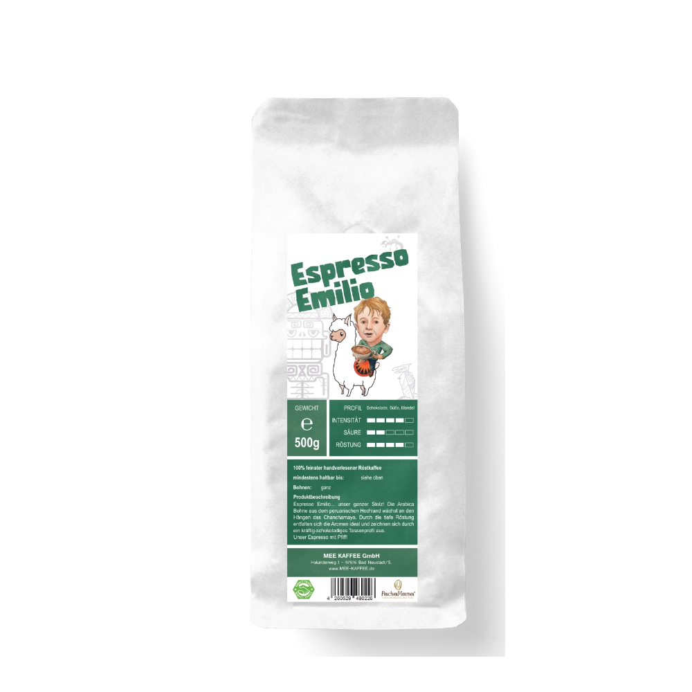 Mee Kaffee Emilio Pacha Mama Peru 500g