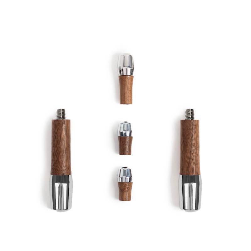 Wiedemann Griffset elegant für ECM Kipphebel V2 Nussbaum