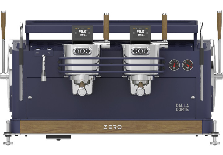 Dalla Corte Zero Barista Navy Blue Walnut 2 Brühgruppen