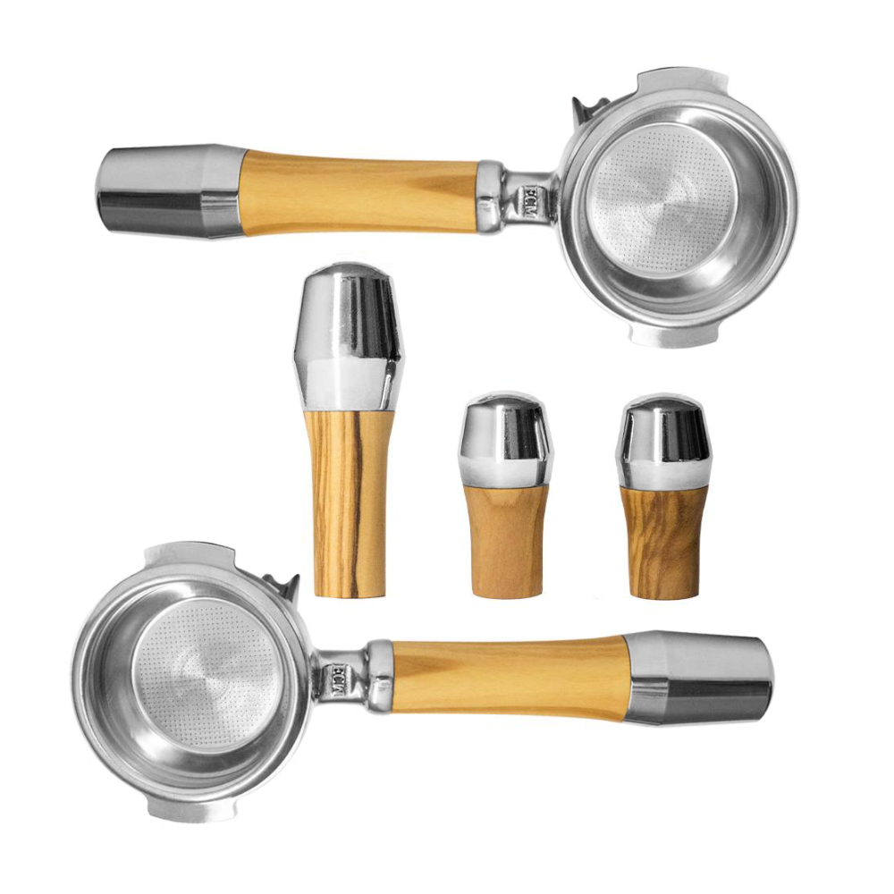 ECM Griffset für Kippventil Maschinen, Olivenholz ECM Griffset für Kippventil Maschinen, Olivenholz