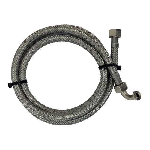 Flexschlauch 3/8 Zoll ÜM x 3/8 Zoll ÜM 1,5 m mit Winkel