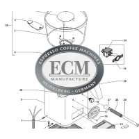 Explosionszeichnung für ECM Mühlen