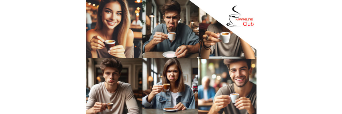 Italiener messen Gefühle beim Kaffee trinken - Italiener messen Gefühle beim Kaffee trinken