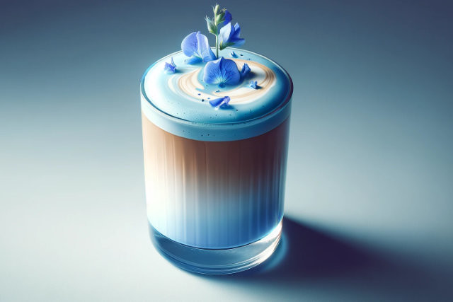 Rezept Blue Pea Flower Latte