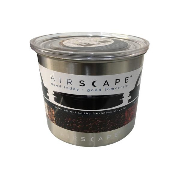 Airscape Kaffeebehälter - chrom Edelstahl 850 ml