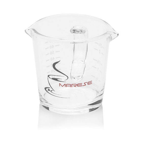 Marese Espresso Shotglas 70ml mit Griff und Doppelauslauf