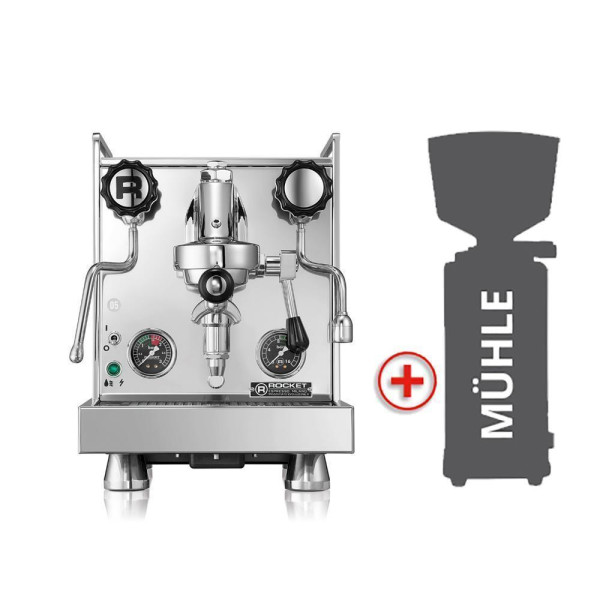 Rocket Espresso: Mozzafiato Cronometro R (Bundle mit Mühle)