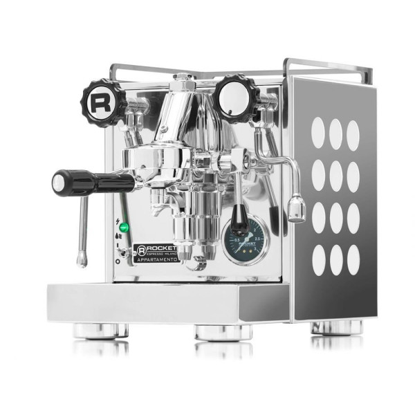 Rocket Espresso: Appartamento weiß CE (Bundle mit Mühle)