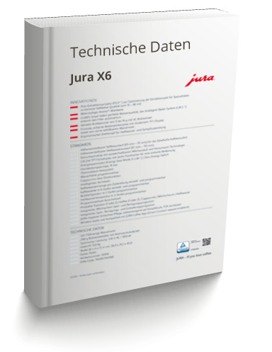 Technisches Datenblatt Jura X6 